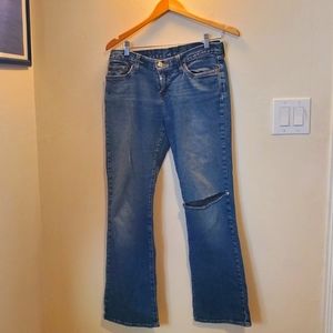 Lucky Brand Dungarees Mid Rise Flare Cotton Jeans Size 8/29